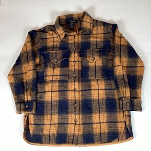Papillon Mens Button Up Shirt Top Size S Small Long Sleeve Flannel Plaid Comfort